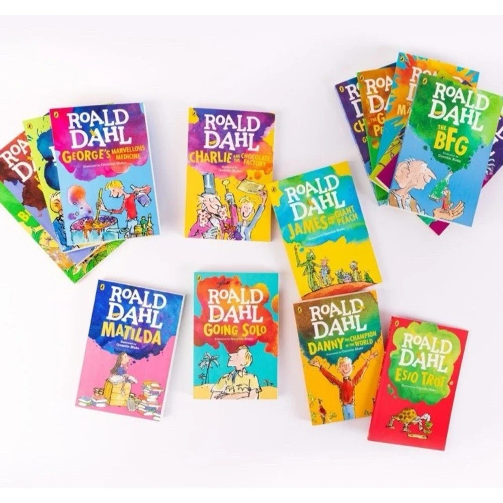 16 Book Boxset Roald Dahl Charlie & The Chocolate Factory Great Glass‎ Elevator